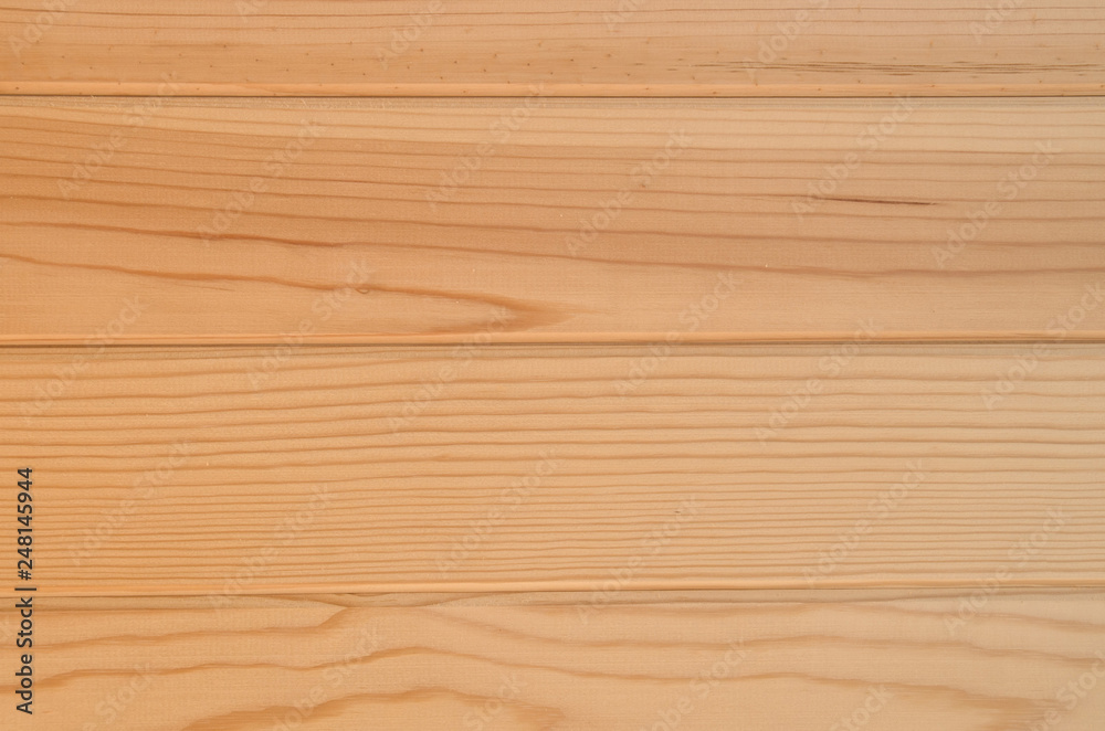 New wooden orange lining on wall New wooden orange lining on wall