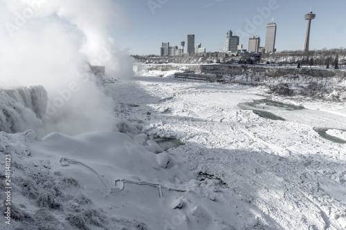 Niagara Falls Winter and frozen day