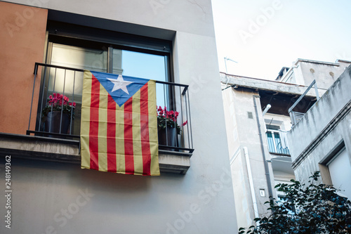Estelada flag of the independence process of Catalonia. photo