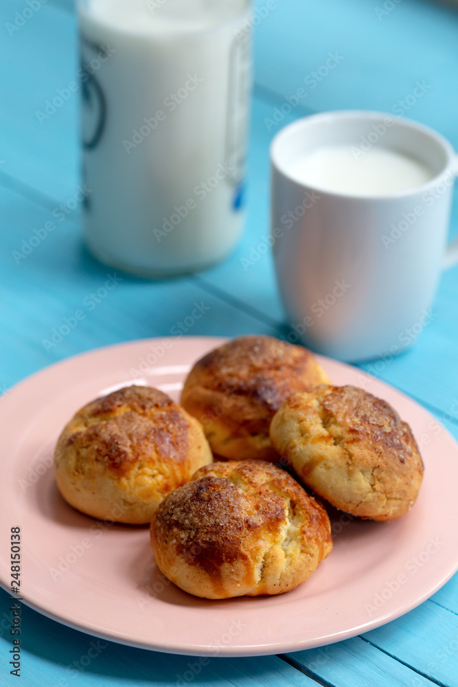 breakfast with coffee and croissant breakfast with coffee and croissant