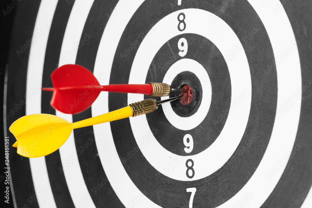 dartboard business success concept dartboard business success concept