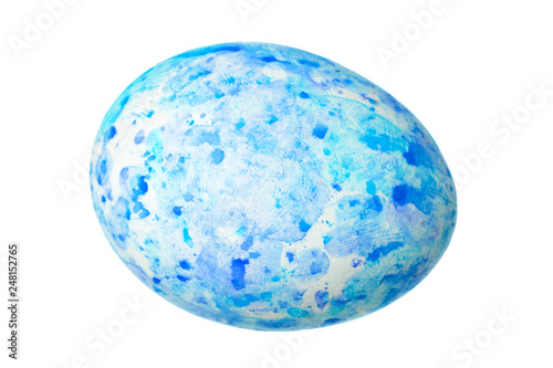 Colorful Easter Egg isolated on white