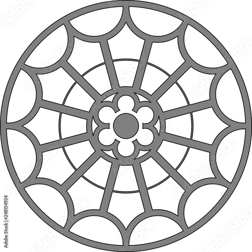 Châlons-en-Champagne, France, rose window