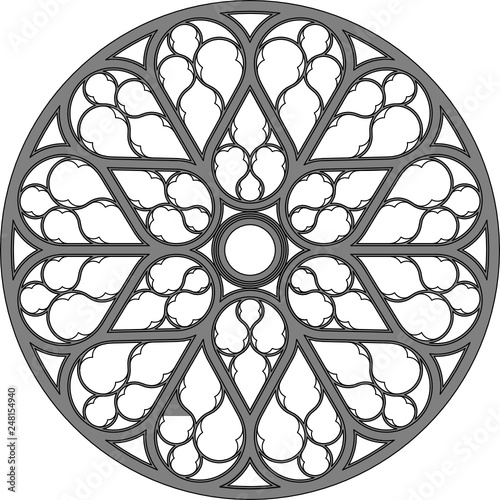 Beauvais cathedral, France, rose window, south
