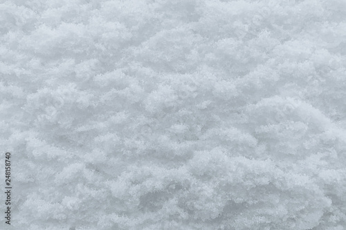 background of snow close-up