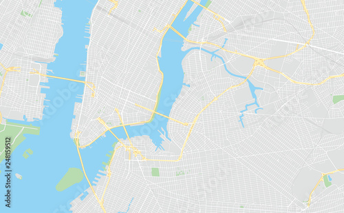  New York City, USA, printable map photo