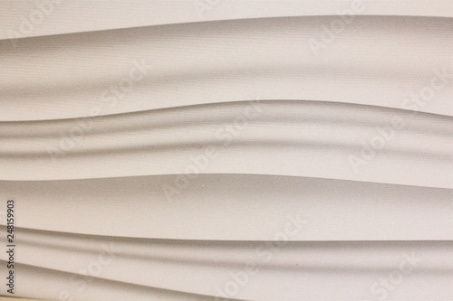 white wavy surface interior pattern decoration decorative curved texture