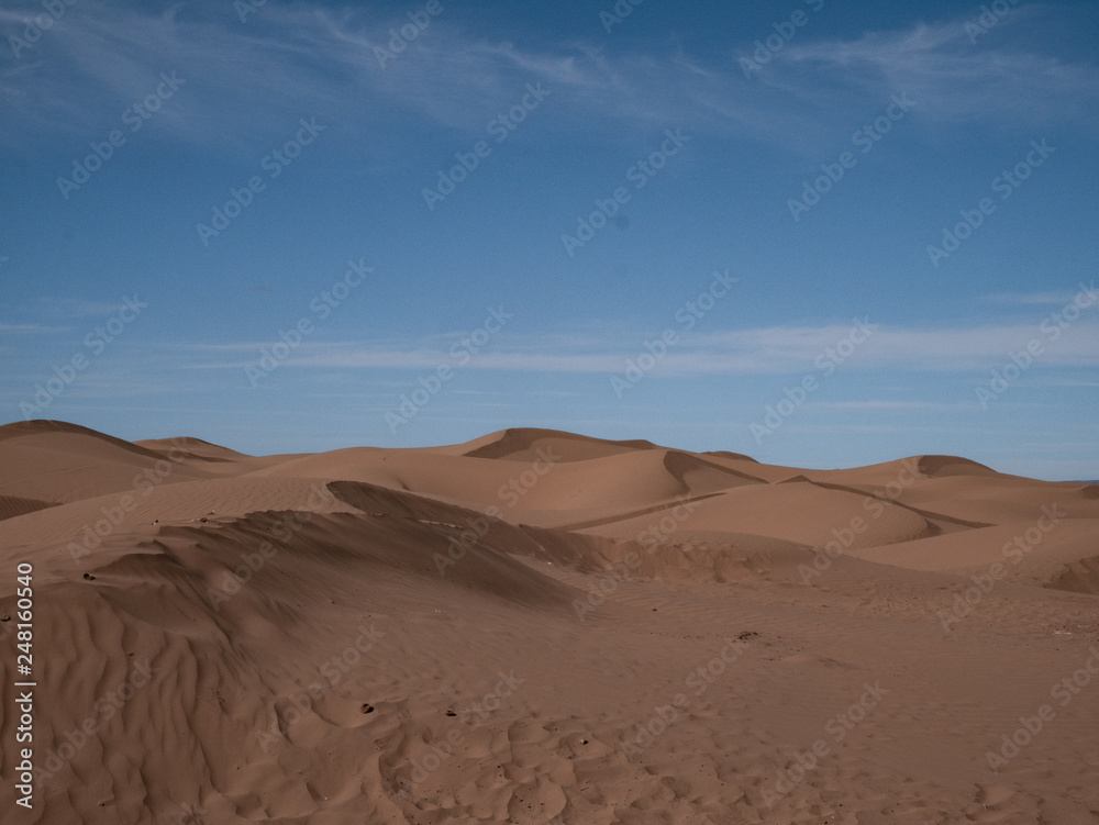 Sanddünen Sahara Wüste in Marokko