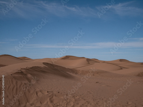 Sanddünen Sahara Wüste in Marokko