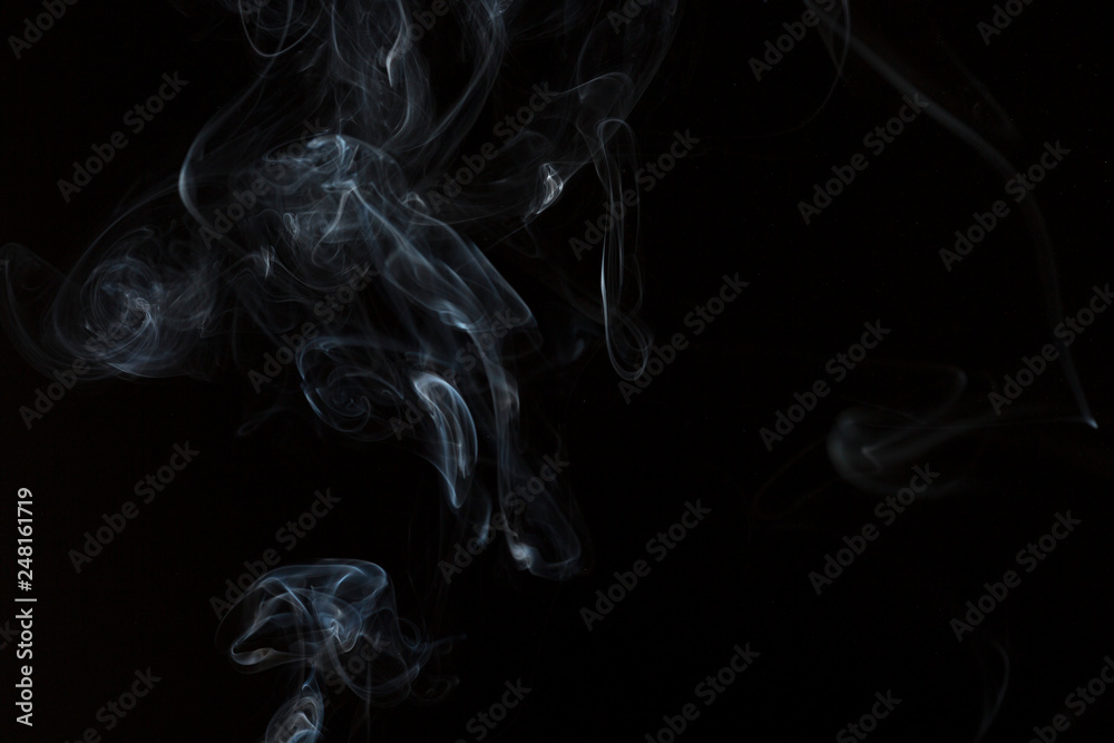 Fototapeta premium generic smoke on the black 