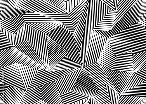 Abstract seamless pattern with lines. Geometric shapes. vector background