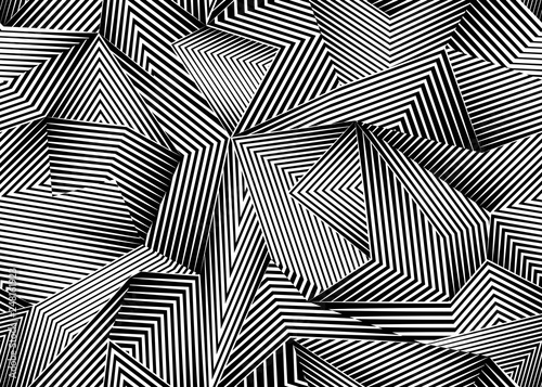 Abstract seamless pattern with lines. Geometric shapes. vector background