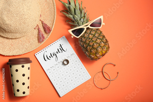 Pineapple with stylish sung...