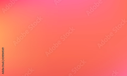 Living coral vector color gradient background. Trend color of the year 2019 pink and red living coral palette background