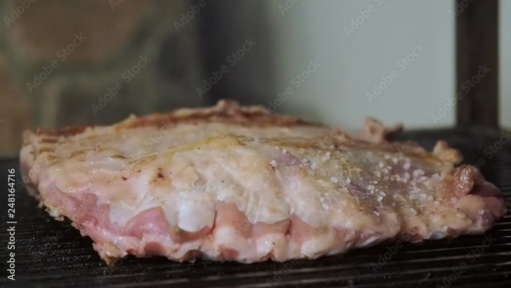 rib chops prepared by the chef with a variety of spices and prepared for service rib chops prepared by the chef with a variety of spices and prepared for service