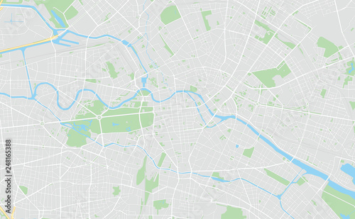 Berlin, Germany, printable map