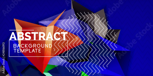 Triangular low poly background design