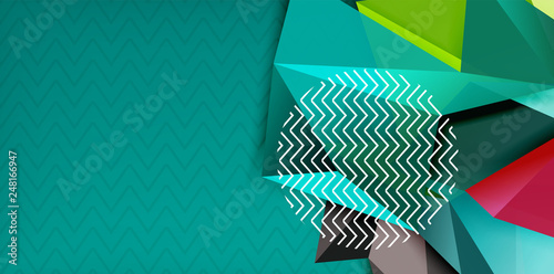 Triangular low poly background design
