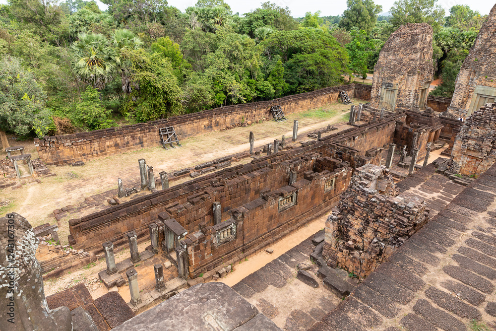 ancient remains of the Pre Rup temple, Siem Reap, Cambodia, Asia