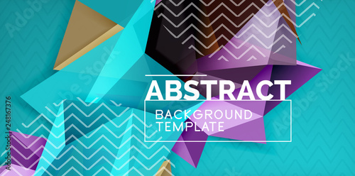 Triangular low poly background design