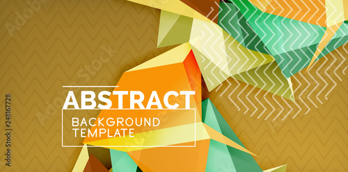 Triangular low poly background design