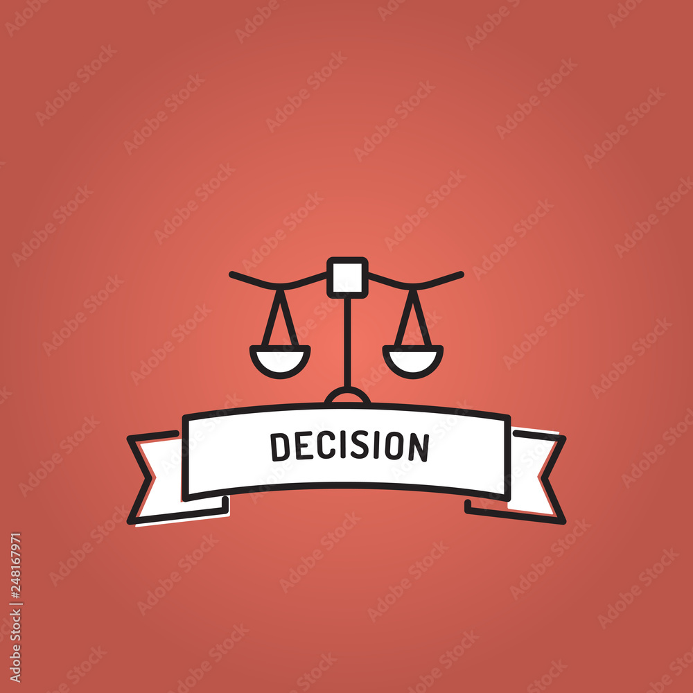 DECISION LINE ICON SET DECISION LINE ICON SET