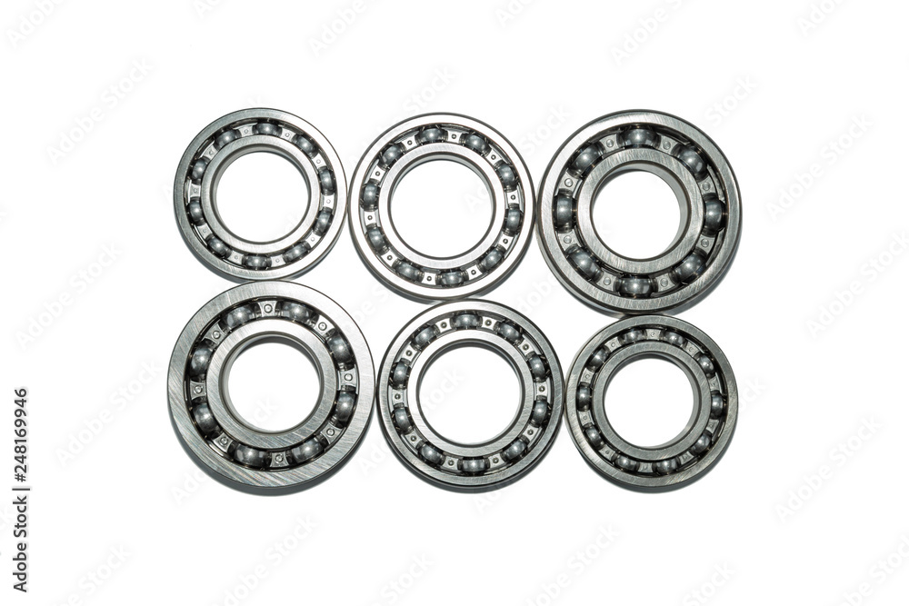 ball bearing on a white background isolate ball bearing on a white background isolate