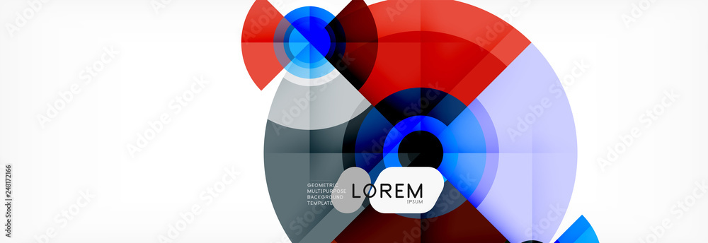 Round circles and triangles abstract background Round circles and triangles abstract background