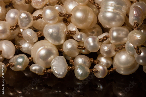 Macro of pearls