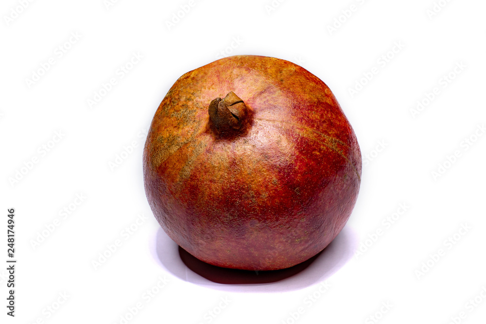 pomegranate isolated on white background pomegranate isolated on white background