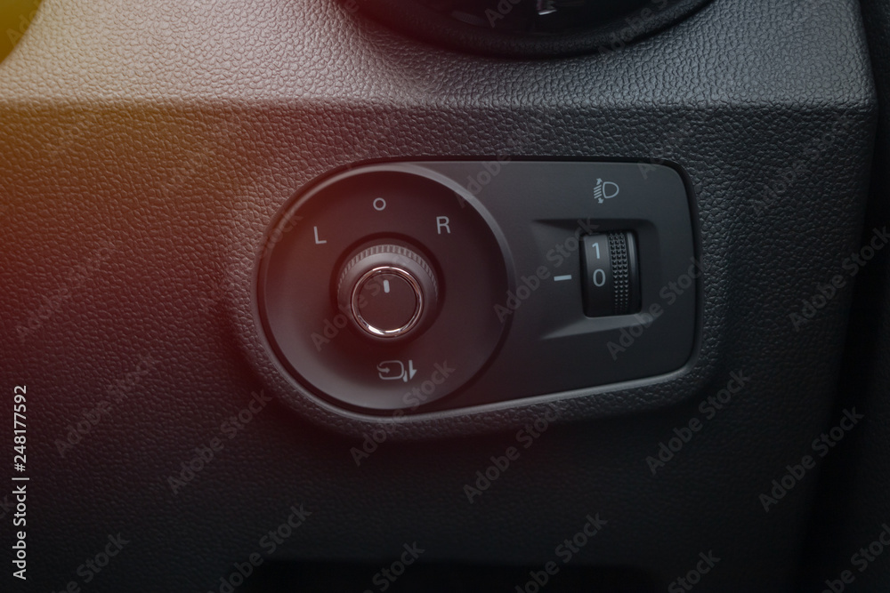 Folding button for car side mirror Folding button for car side mirror