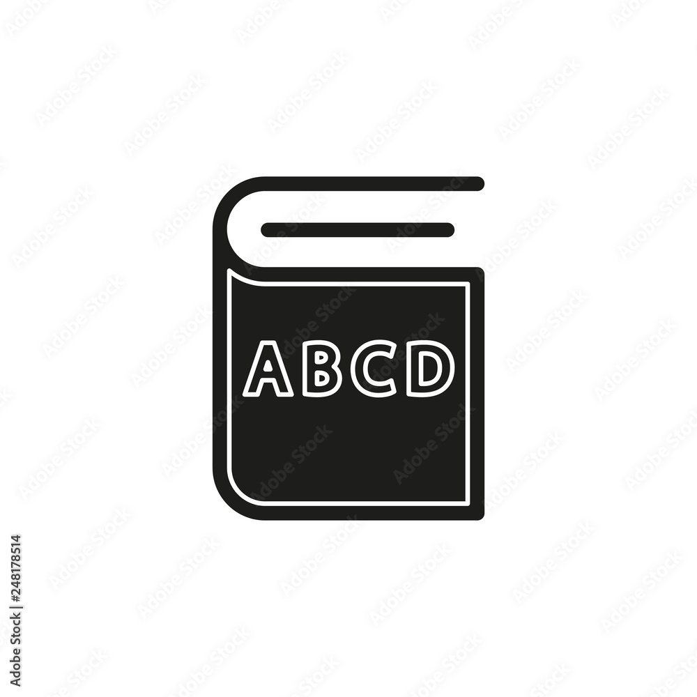 education book icon - library or bookstore icon - vector literature symbol education book icon - library or bookstore icon - vector literature symbol