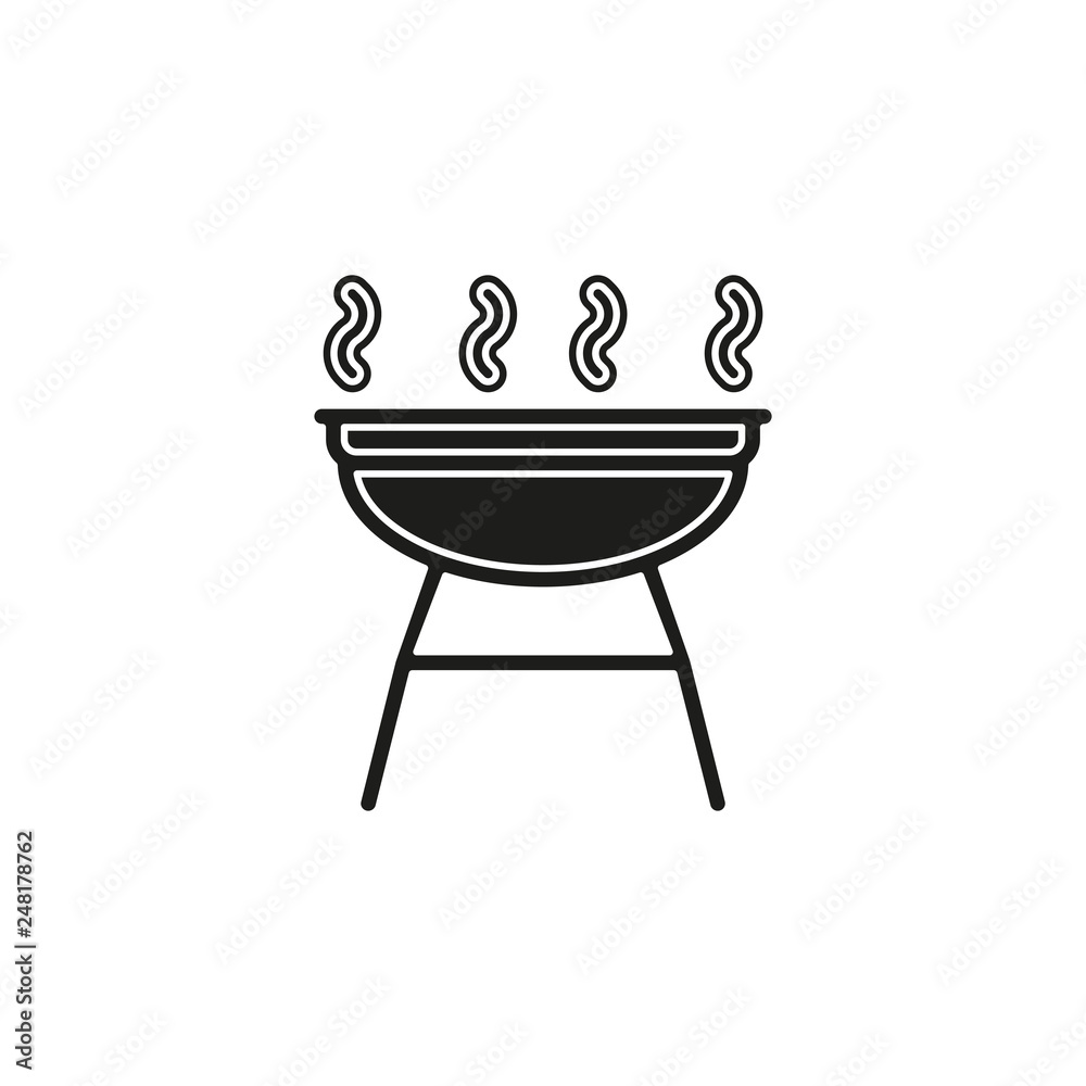 grill icon - vector barbecue party - picnic symbol grill icon - vector barbecue party - picnic symbol