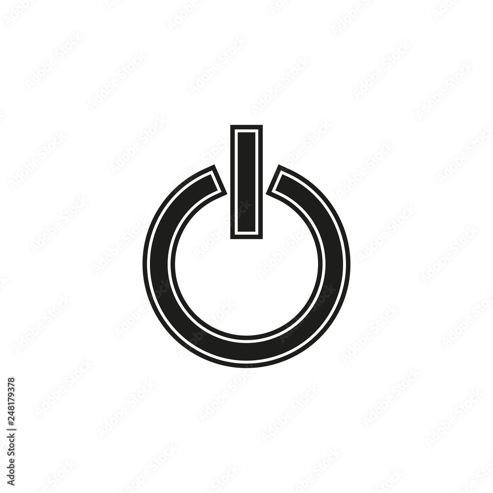 vector power button, start technology symbol - switch off sign vector power button, start technology symbol - switch off sign