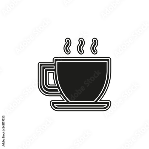 coffee cup or mug icon, coffee - hot drink espresso
