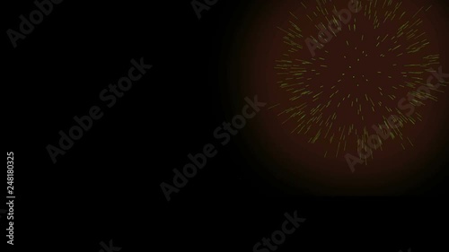 fireworks on black background