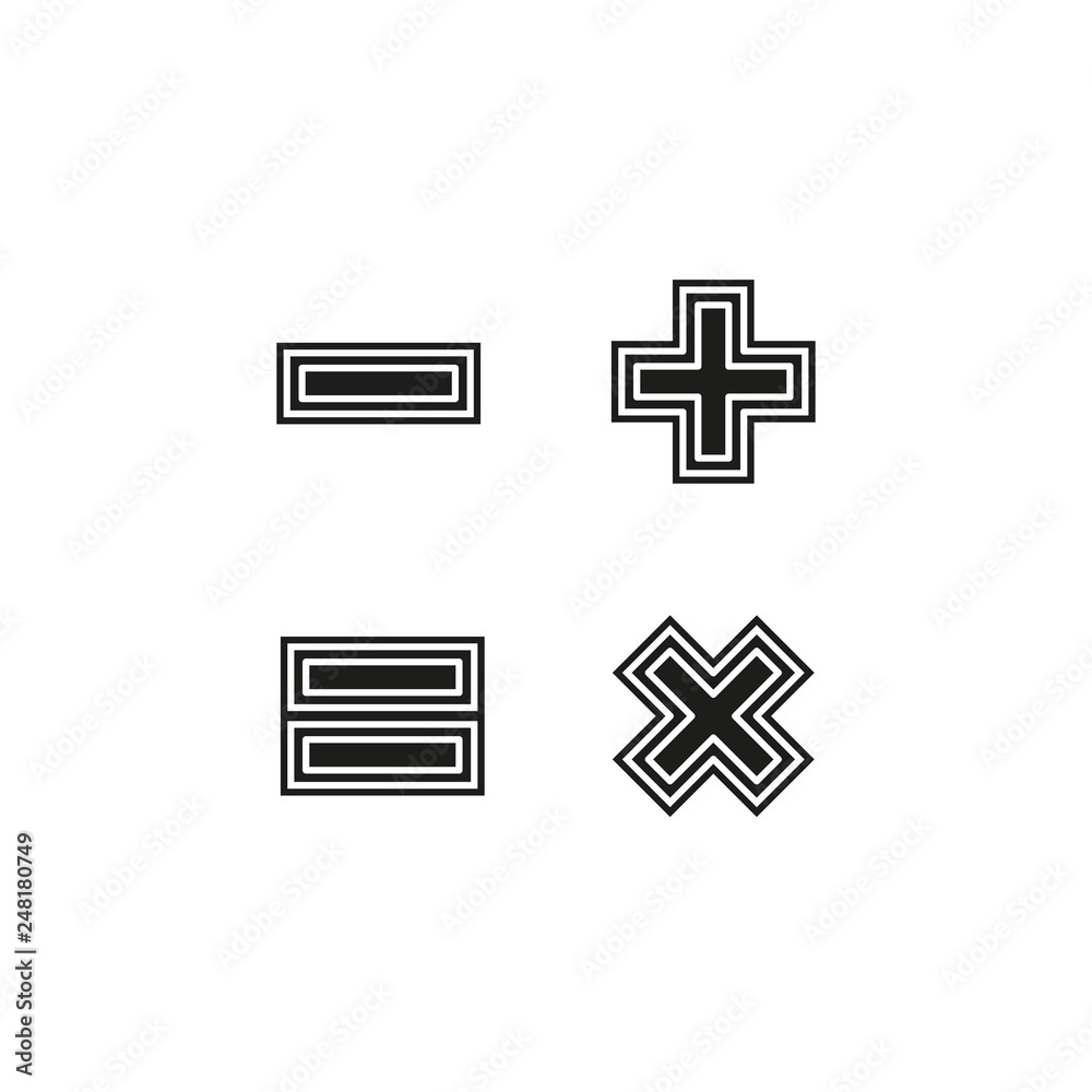Fototapeta premium vector Calculator illustration isolated - mathematics symbol, office icon
