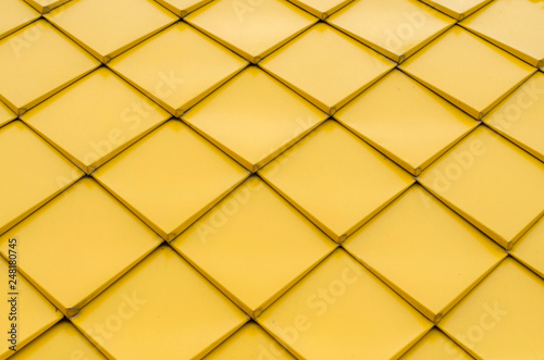 Texture of yellow rhombuses