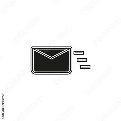 sending mail or message icon, envelope