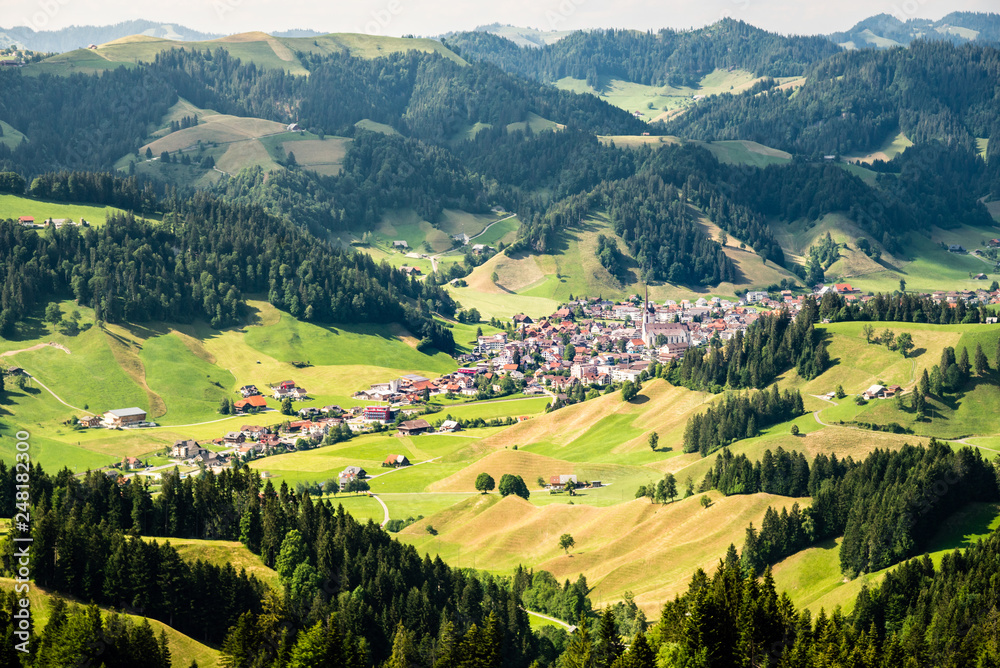 Eschholzmatt, a village in the Entlebuch, Unesco World Heritage Site, in the canton Lucerne, Switzerland, Europe 