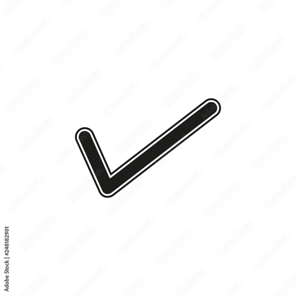 vector Check mark symbol - yes or ok - approved sign, vote checklist vector Check mark symbol - yes or ok - approved sign, vote checklist