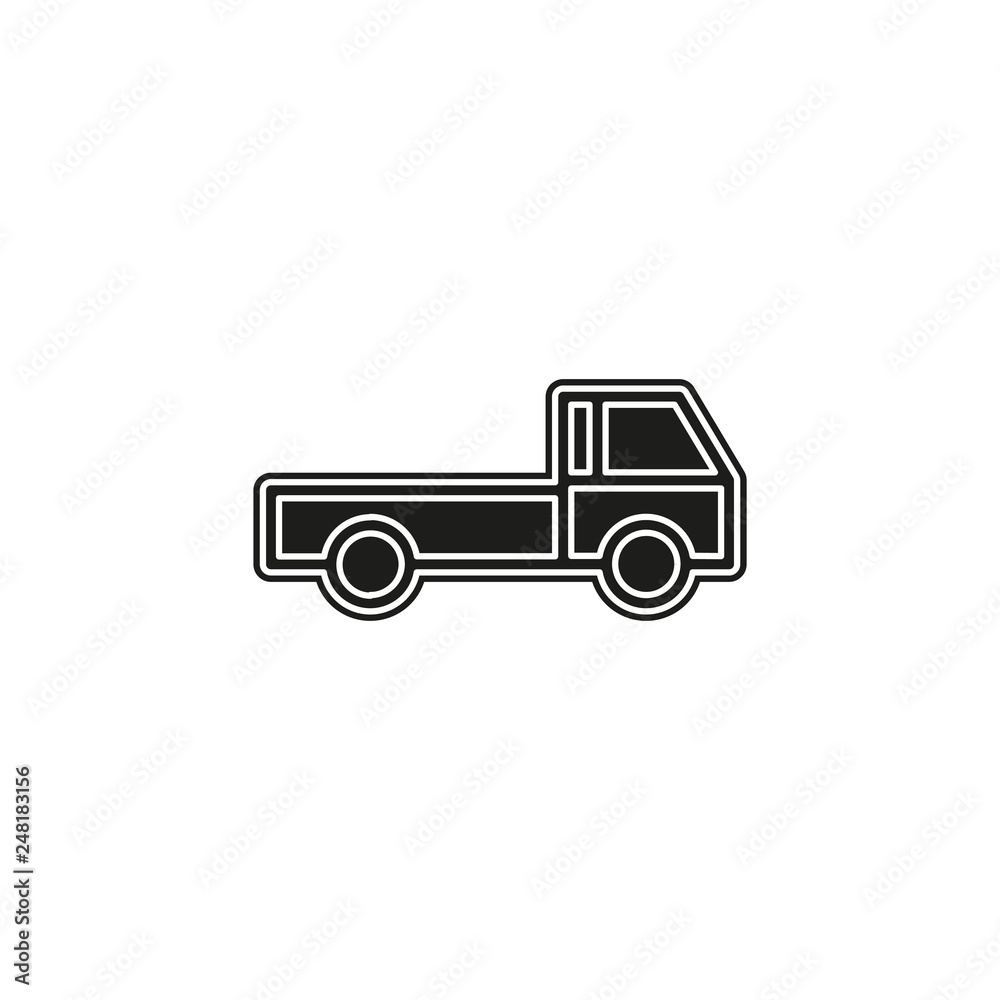 free shipping icon, delivery truck