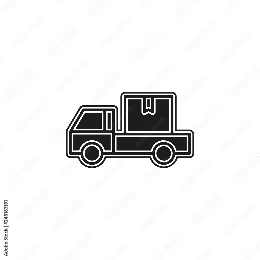 delivery truck icon - shipping symbol - free delivery sign