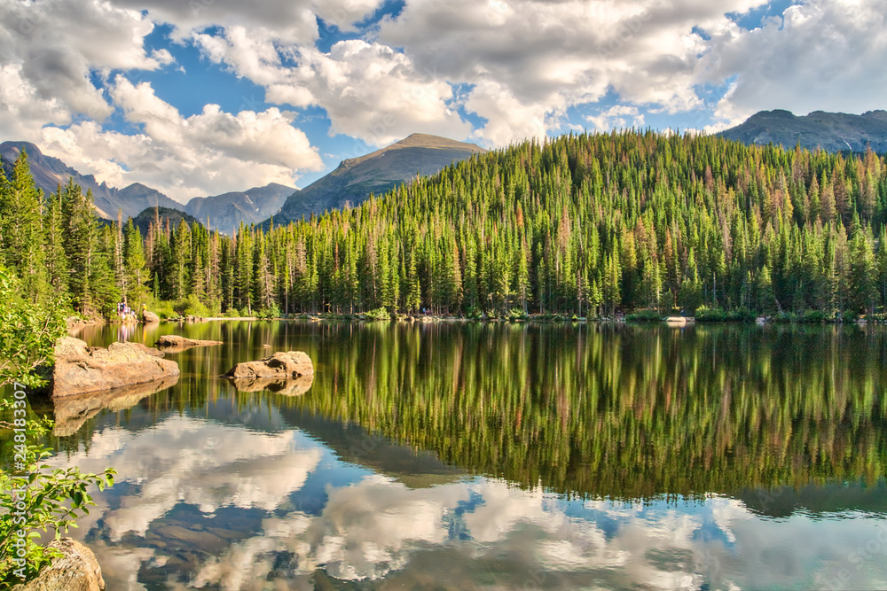 Beautiful Landscapes and Wildlife of Rocky Mountains National Park in Colorado