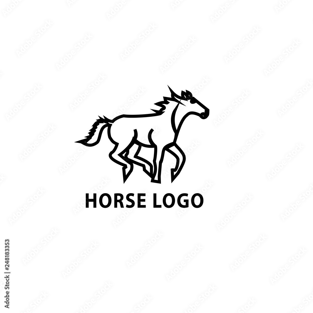 Fototapeta horse logo art 8