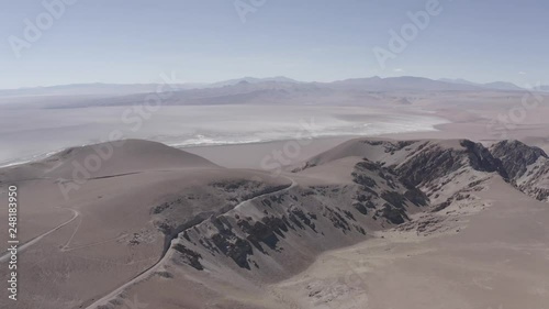 Aerial, Vista del Llullaillaco, Salar de Arizaro, Argentina - native 10 Bit (HLG) photo