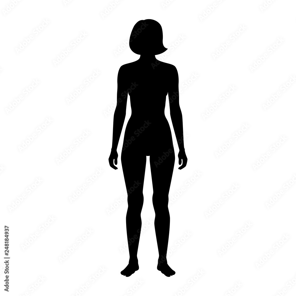 vector woman silhouette