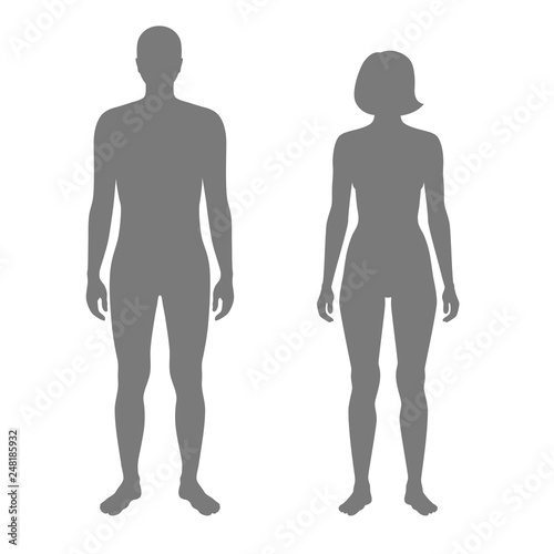 woman and man silhouette
