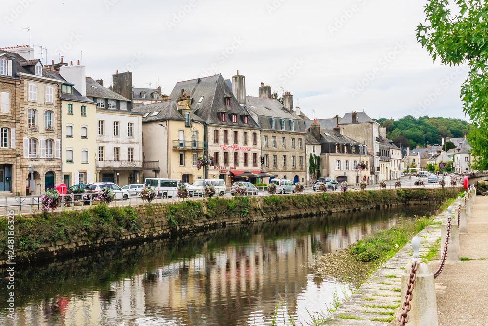 France, Finistere, Quimperle, the banks of Isole river