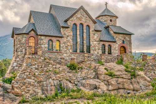 Saint Malo's Chapel on the Rock in the Rocky Mountains National Park area